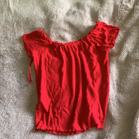 Garage off the shoulder top - Picture 3 of 3